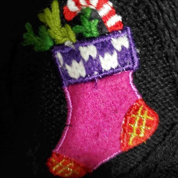 Hampshire Studio VTG Ugly Christmas Sweater Size Petite Medium - Picture 9 of 11